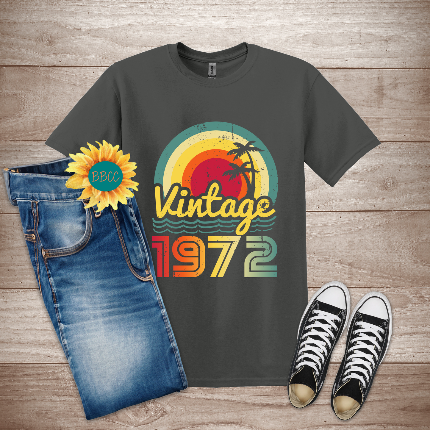 Vintage 1972 Adult T-Shirt