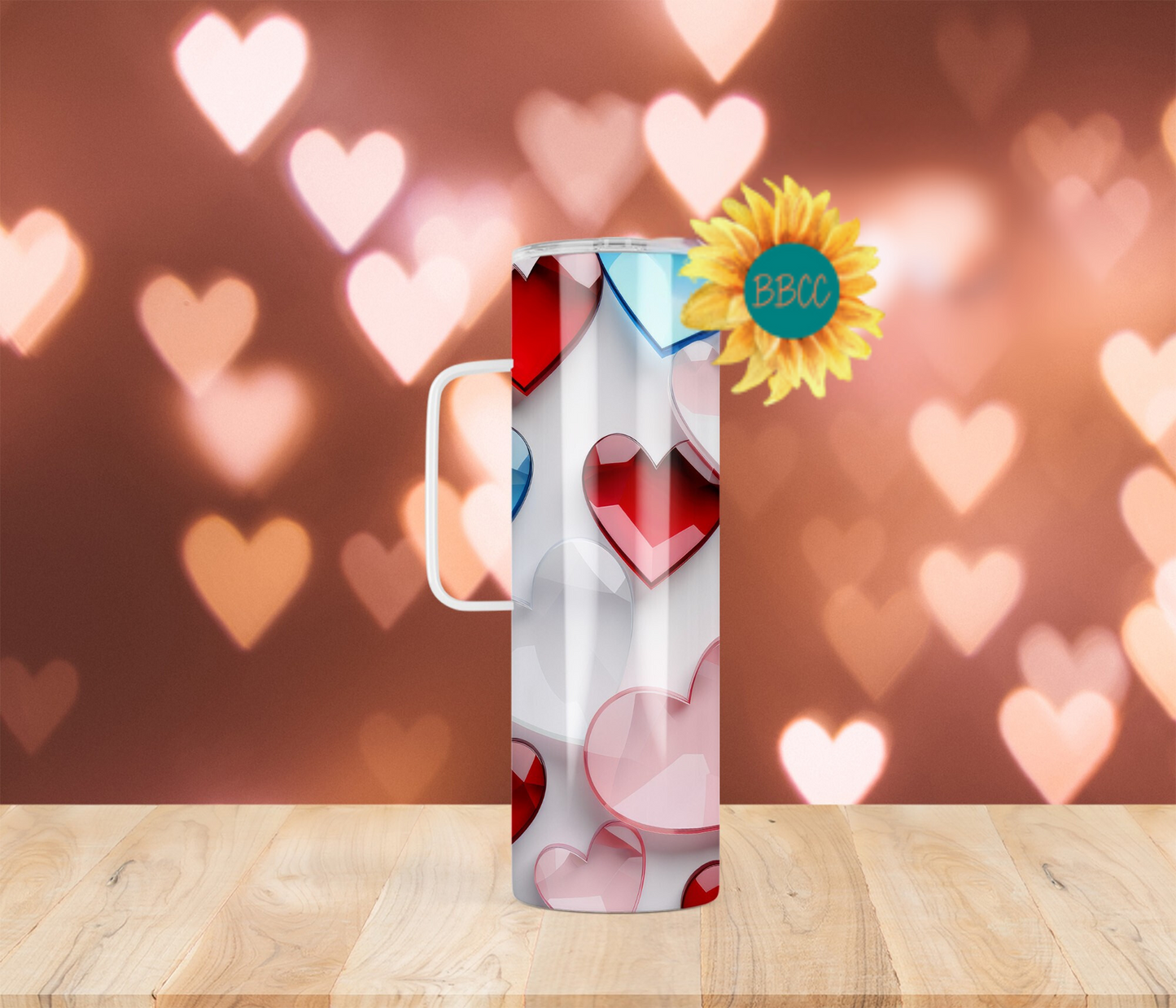 Glass Hearts Tumbler