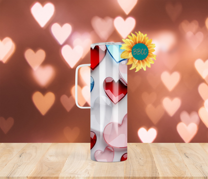 Glass Hearts Tumbler