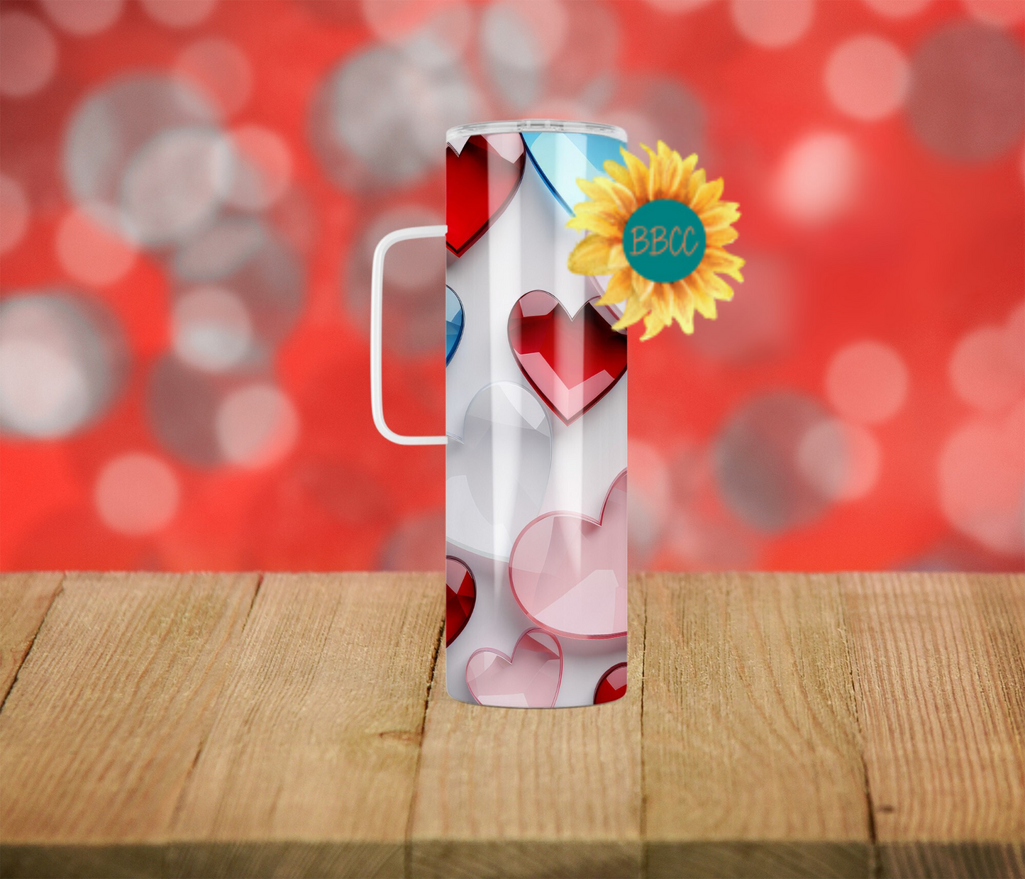 Glass Hearts Tumbler