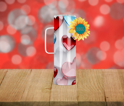 Glass Hearts Tumbler