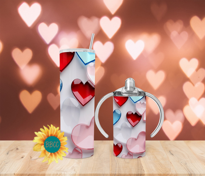 Glass Hearts Tumbler