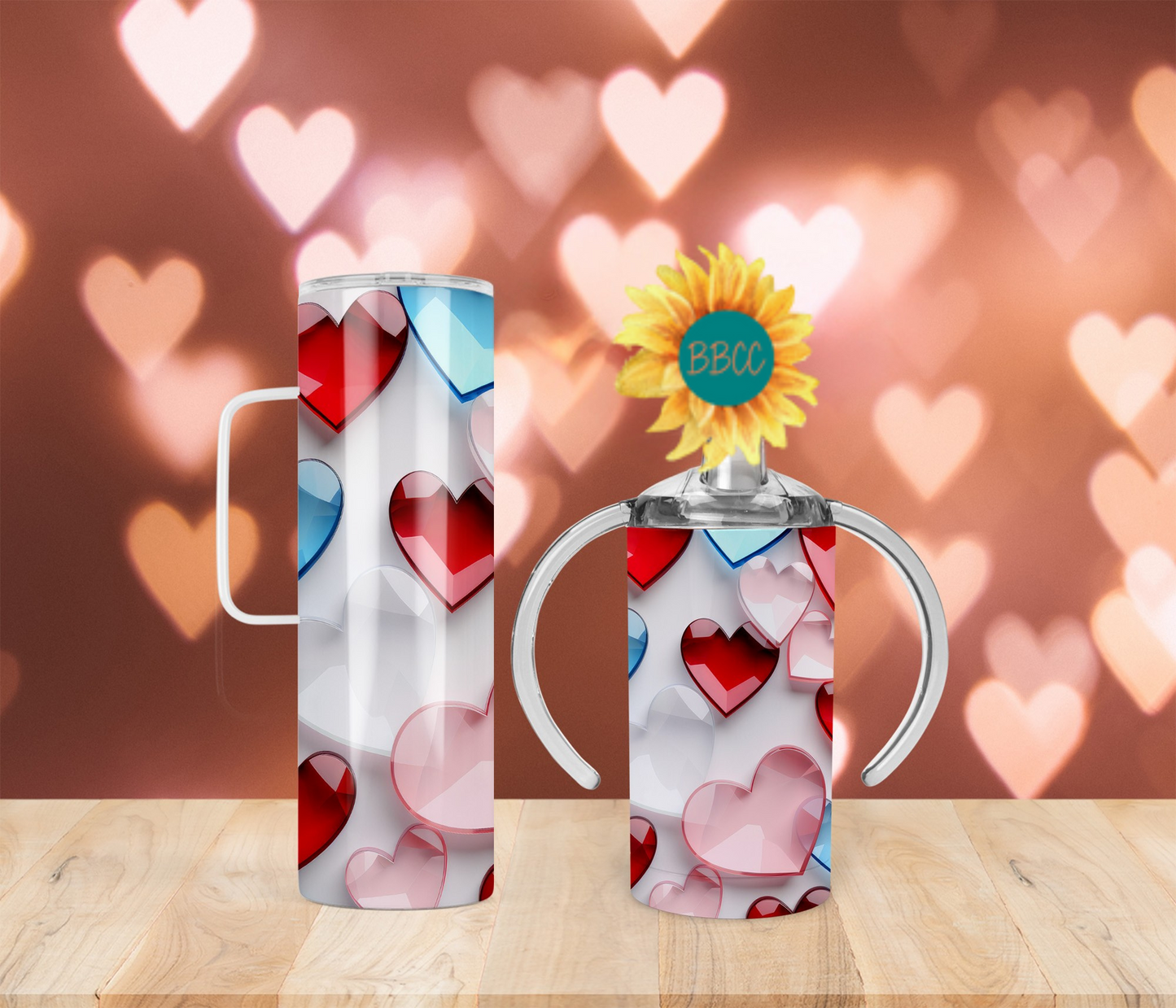 Glass Hearts Tumbler