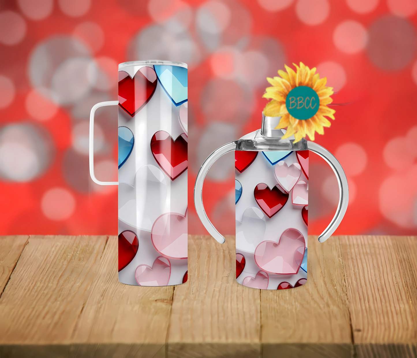Glass Hearts Tumbler