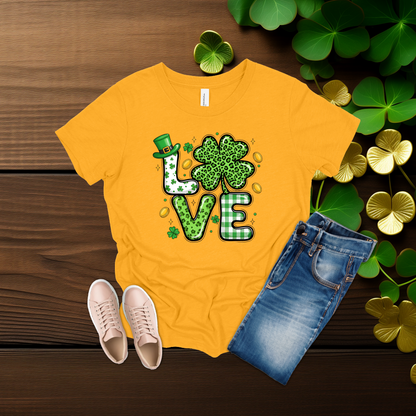 Youth St. Patrick’s Day Lucky in Love Shamrock T-Shirt