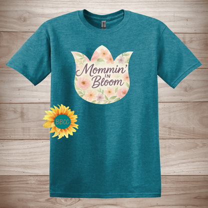 Mommin' in Bloom - Floral T-Shirt