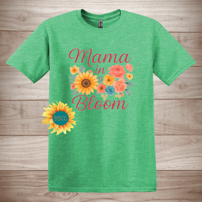 Mama in Bloom - Floral Sunflower T-Shirt