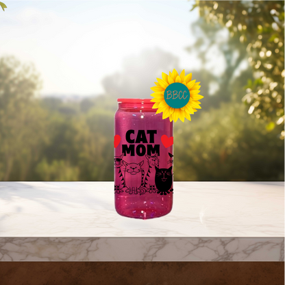 Pet Mom 16oz Stainless Steel or Plastic Tumbler