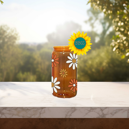 Daisies 16oz Stainless Steel or Plastic Tumbler