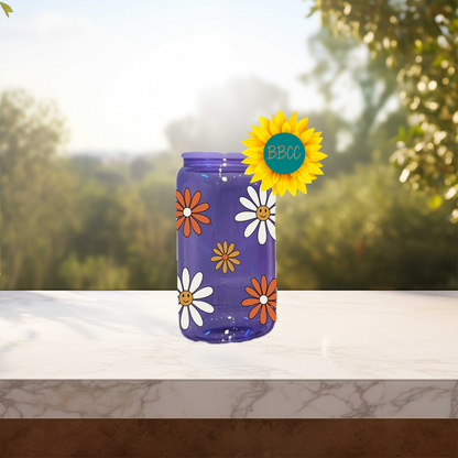 Daisies 16oz Stainless Steel or Plastic Tumbler