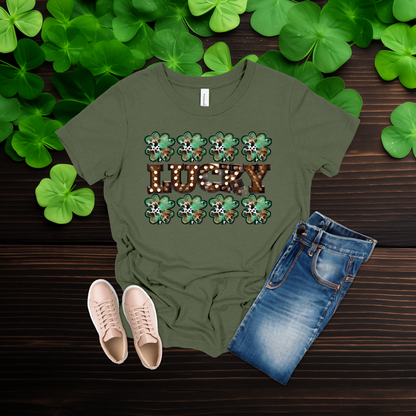 Youth Lucky Lights Shamrock St. Patrick’s Day T-Shirt
