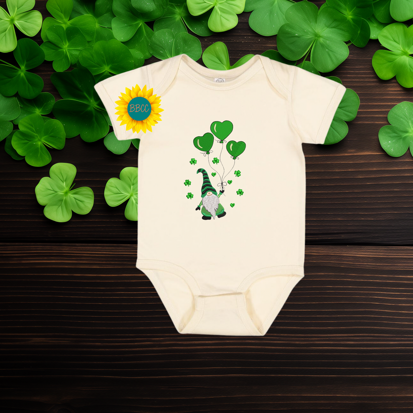 Baby St. Patrick’s Day Gnome Baby Romper
