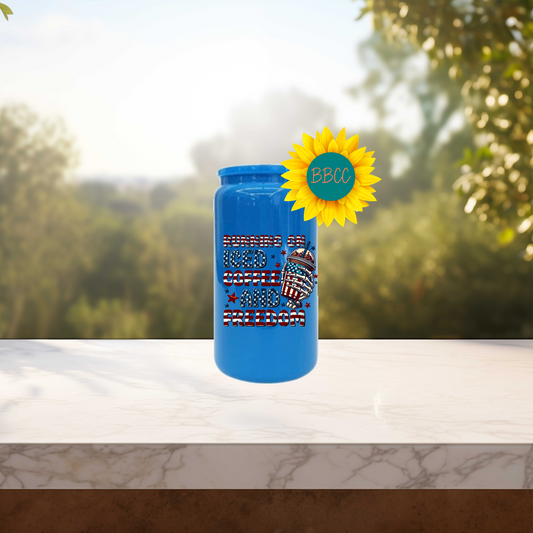 Iced Coffee & Freedom 16 oz Tumbler