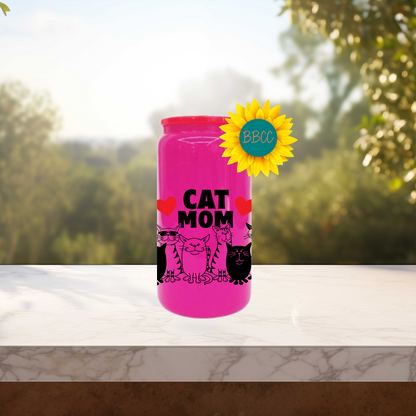 Pet Mom 16oz Stainless Steel or Plastic Tumbler