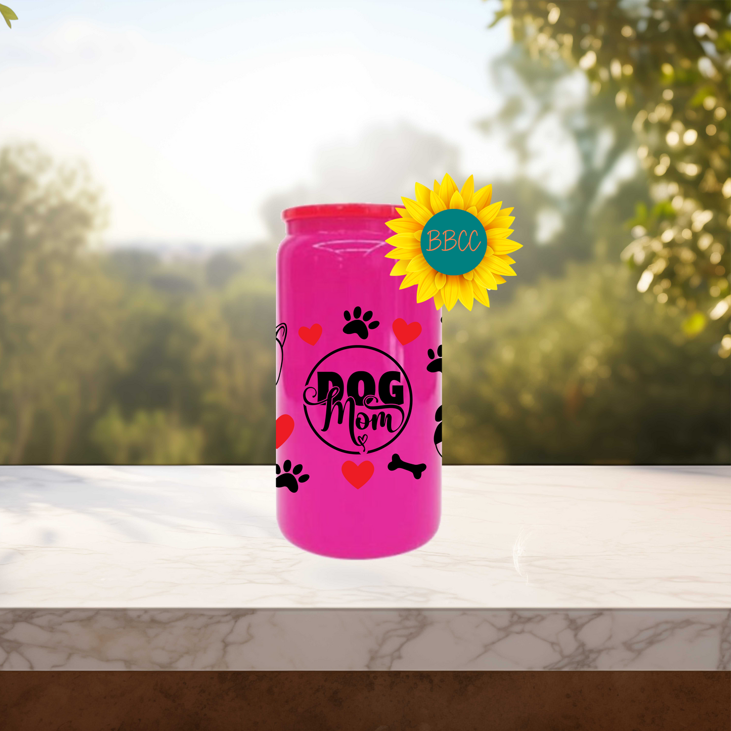Pet Mom 16oz Stainless Steel or Plastic Tumbler