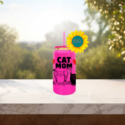 Pet Mom 16oz Stainless Steel or Plastic Tumbler