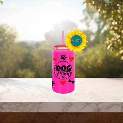 Pet Mom 16oz Stainless Steel or Plastic Tumbler
