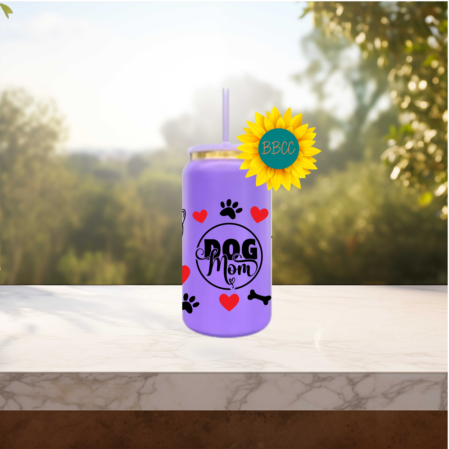 Pet Mom 16oz Stainless Steel or Plastic Tumbler