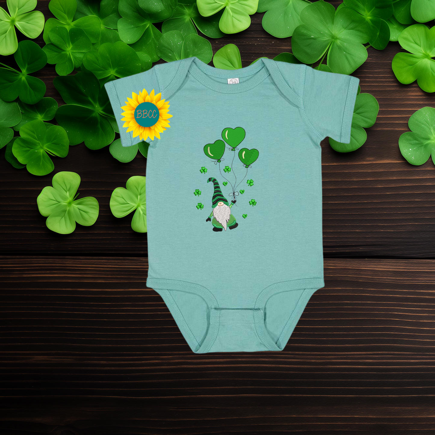 Baby St. Patrick’s Day Gnome Baby Romper