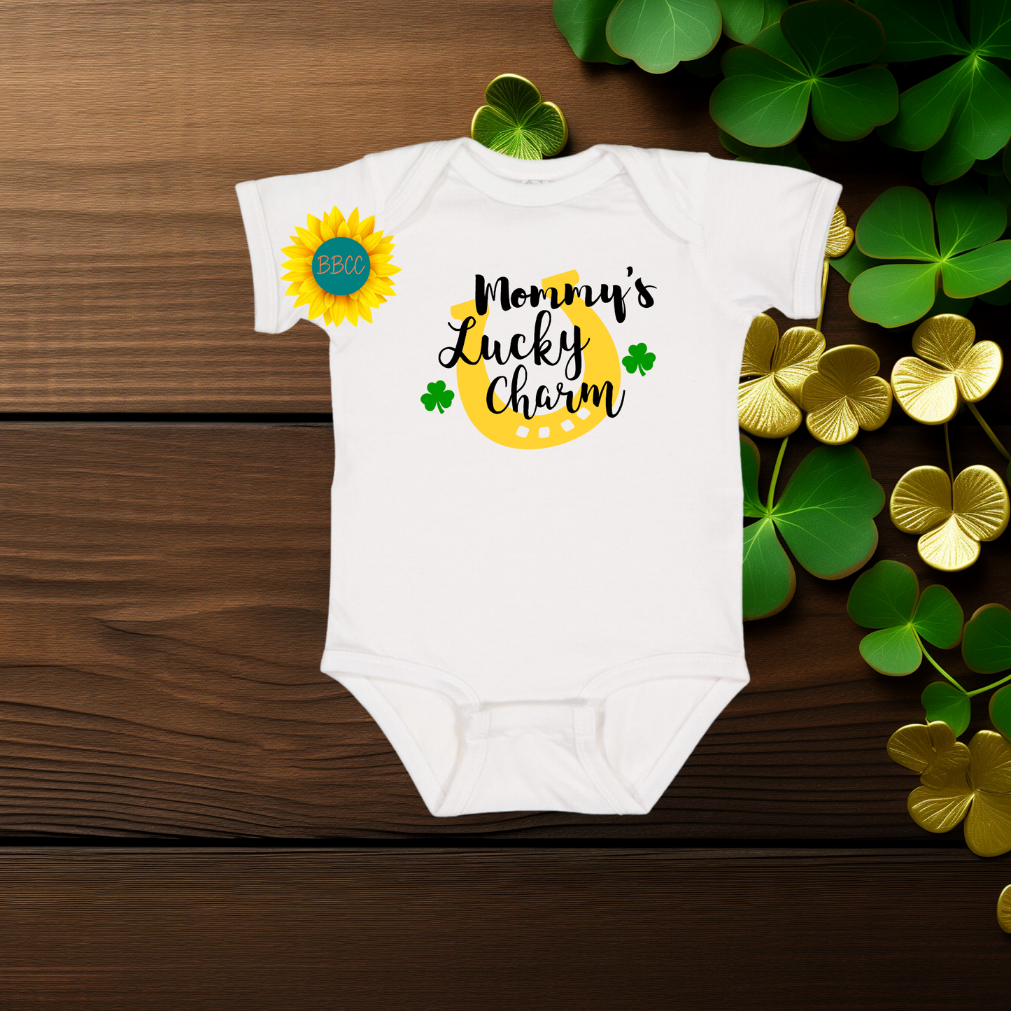 Baby Mommy's Lucky Charm Baby Romper – St. Patrick’s Day