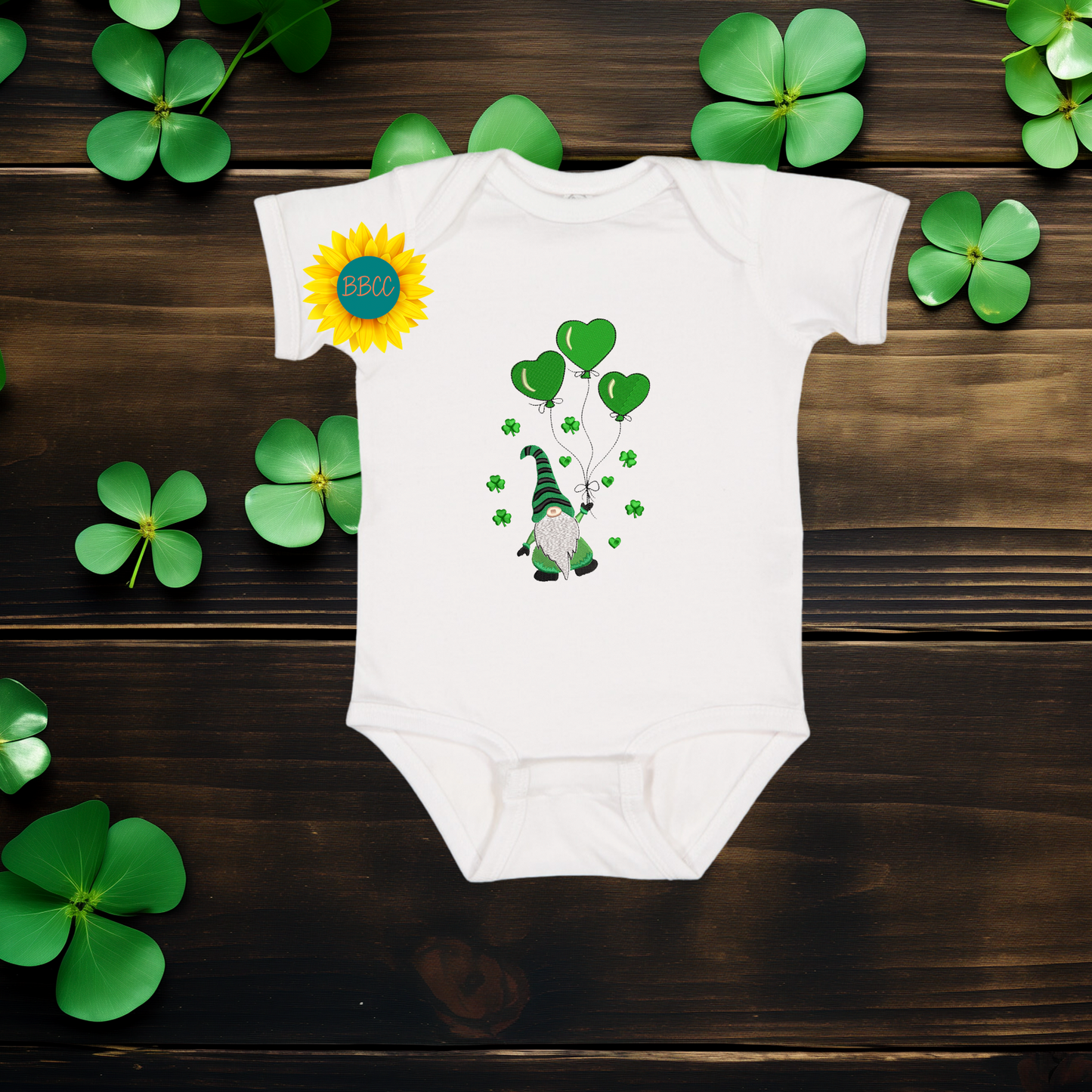 Baby St. Patrick’s Day Gnome Baby Romper