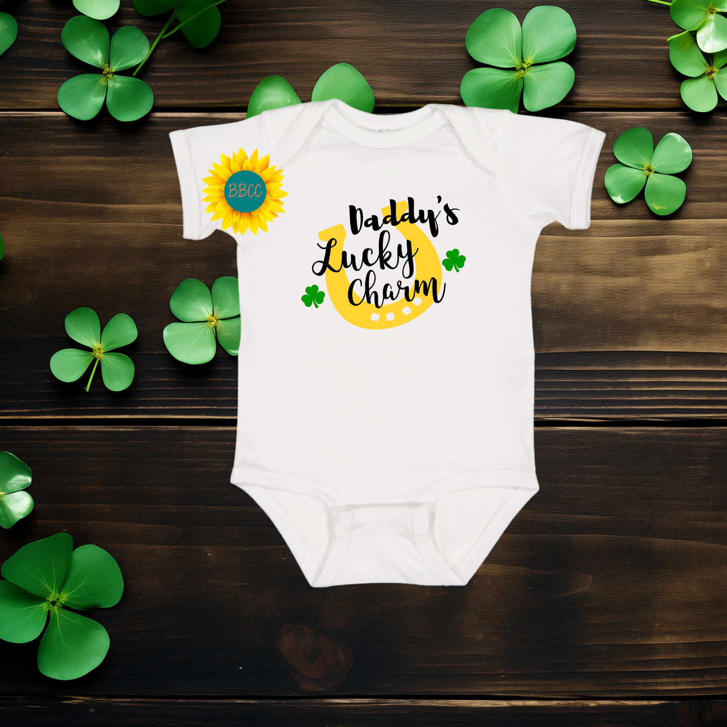 Daddy's Lucky Charm Baby Romper – St. Patrick’s Day